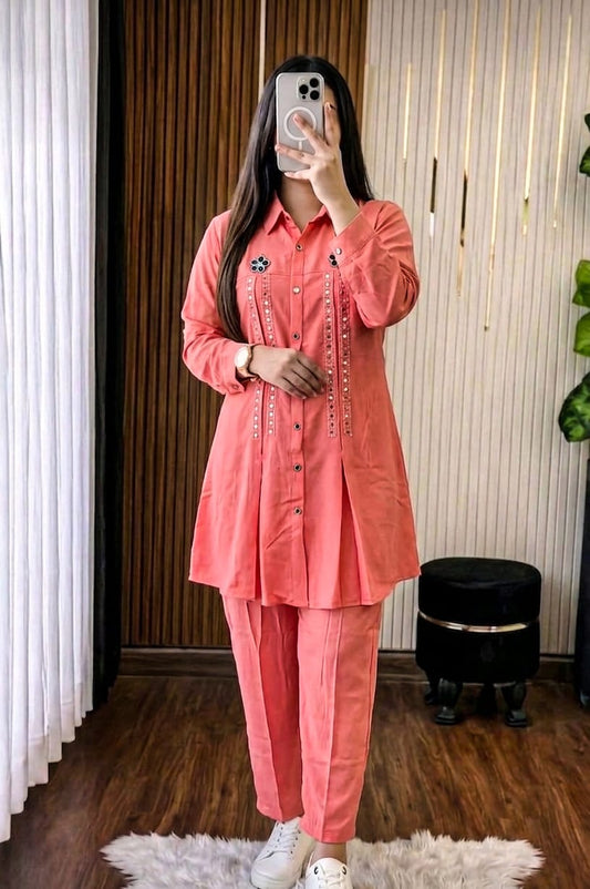 Ladies Pant and Shirt Two Piece